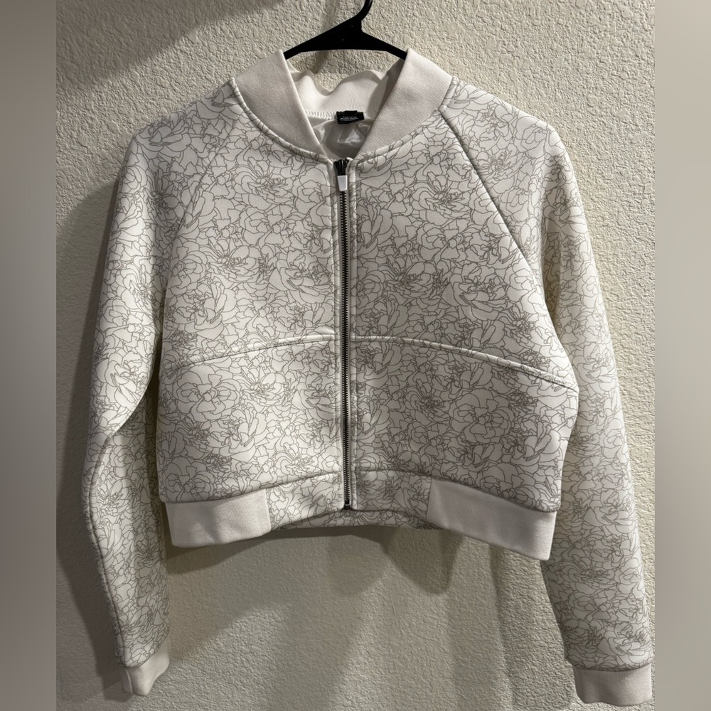 Balance Athletica White Bomber Jacket